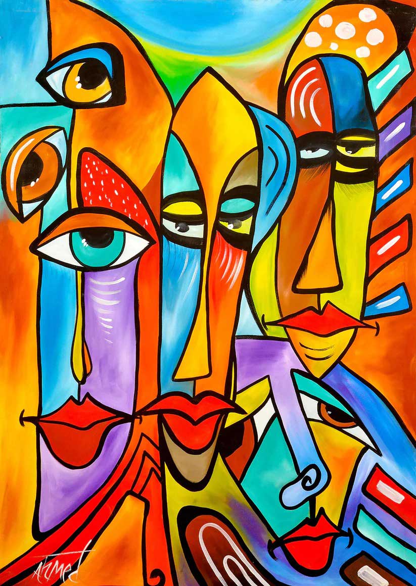 Puzzle Enjoy Caras Puntiagudas de 1000 Peças