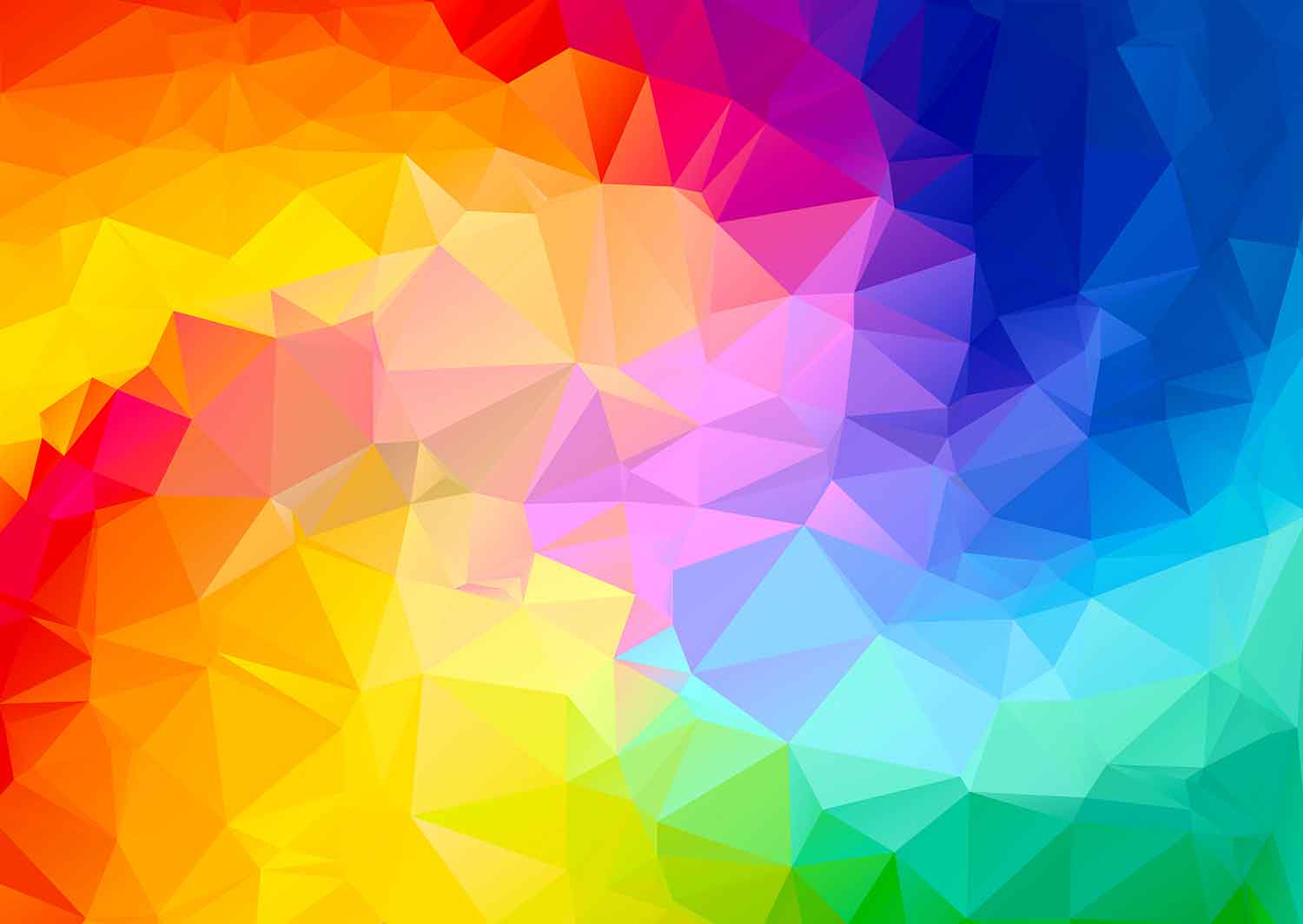 Puzzle Enjoy poligonal gradiente de cor de 1000 Pzs