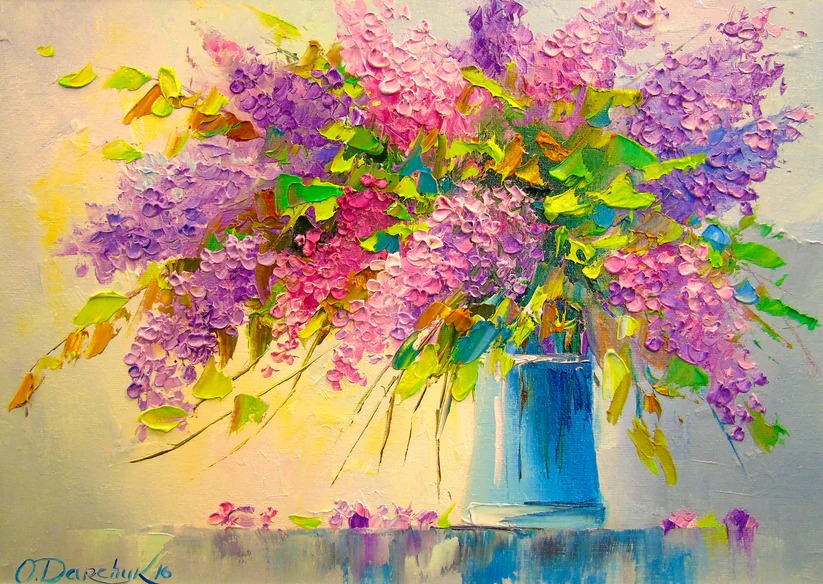 Puzzle Enjoy Um Bouquet de Lilases de 1000 Peças