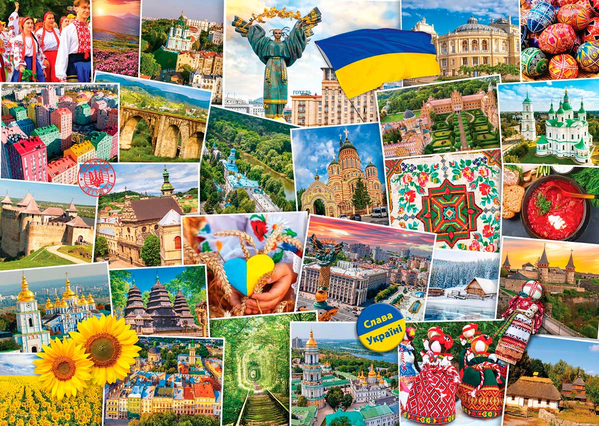 Puzzle Eurographics Globetrotter Ucrânia de 1000 Pçs