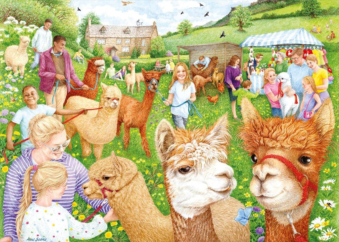 Puzzle Falcon A Fazenda Alpaca 1000 Peças