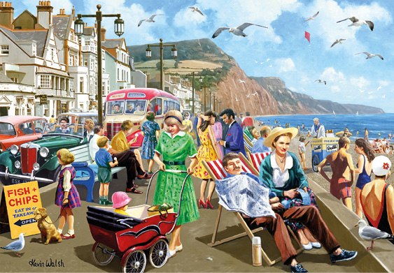 Puzzle Falcon Sidmouth Seafront 500 peças