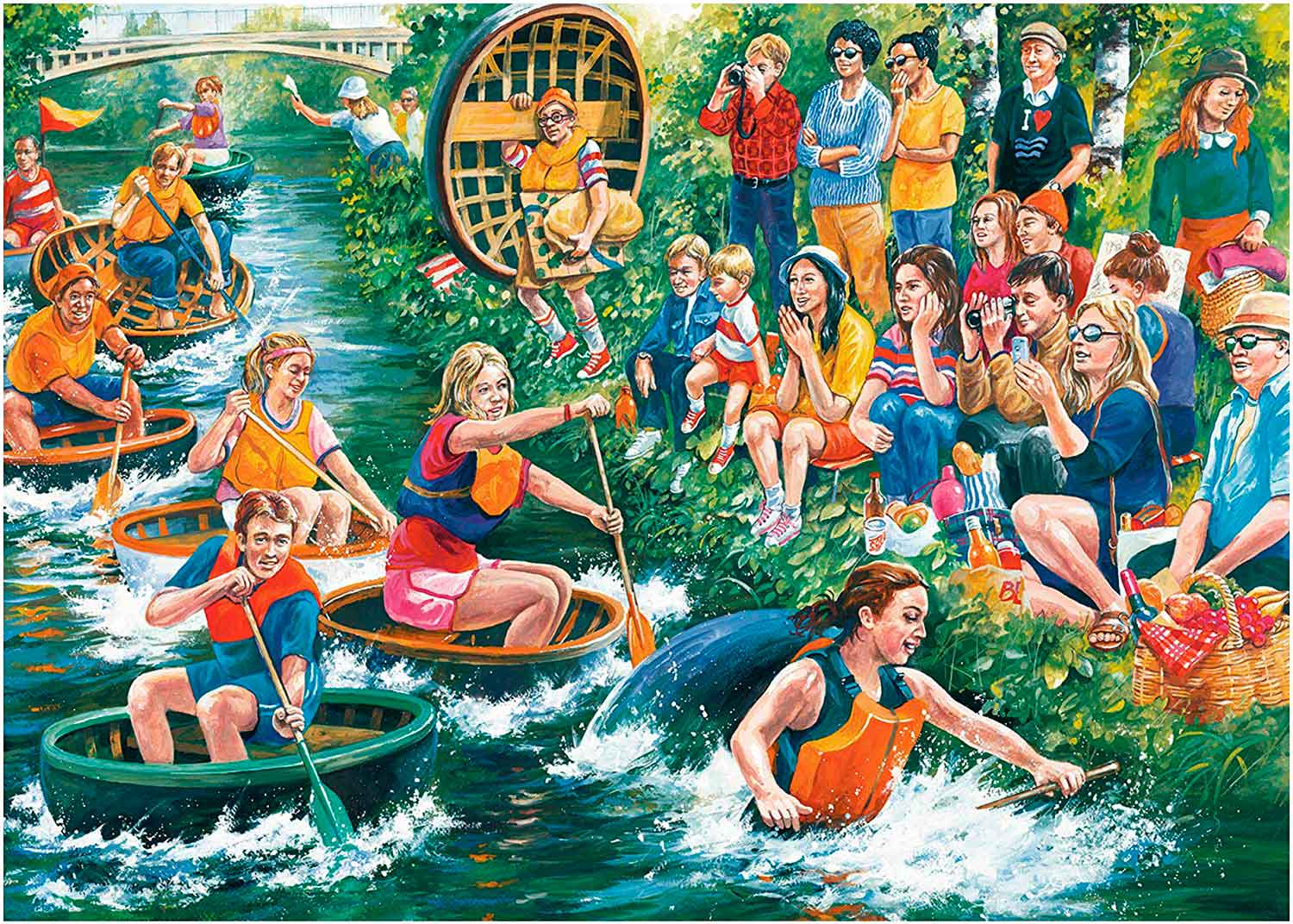 Puzzle Falcon Regata de Coracles de 1000 peças