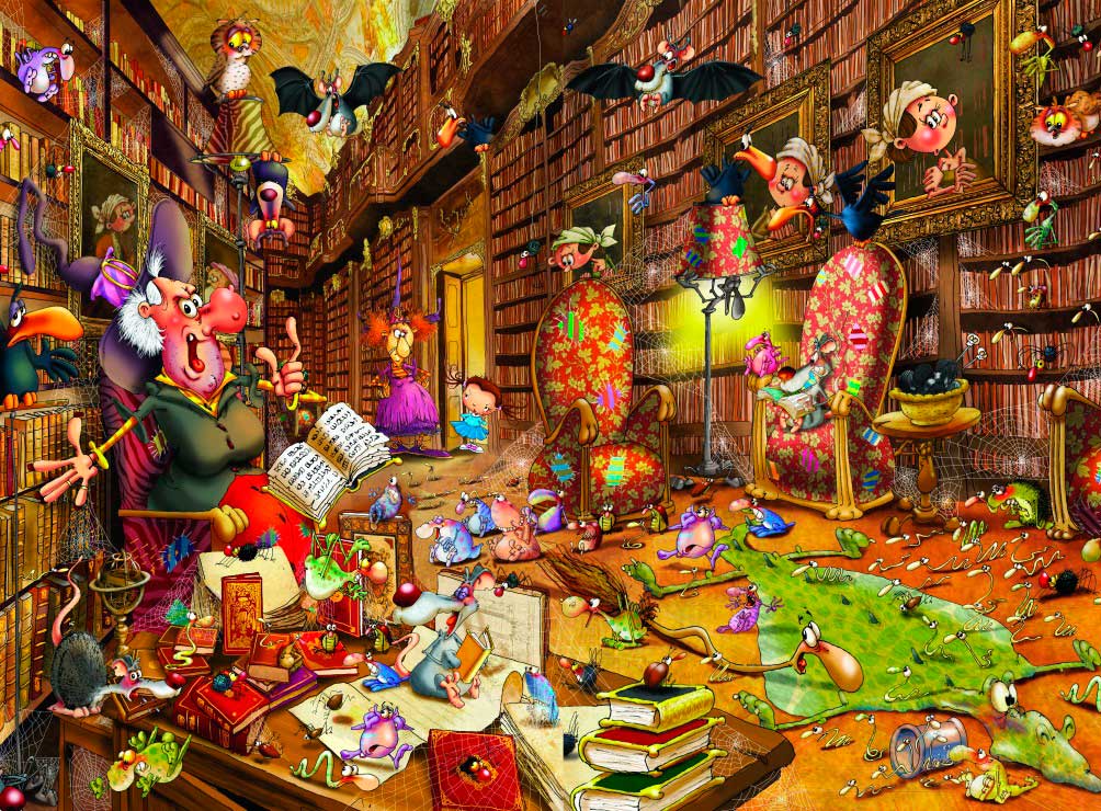 Puzzle Grafika Library of Witchcraft 2000 peças