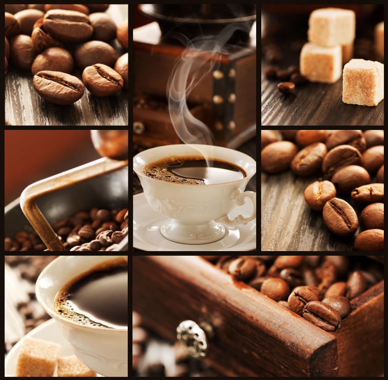 Colagem de café Puzzle Grafika 1000 peças