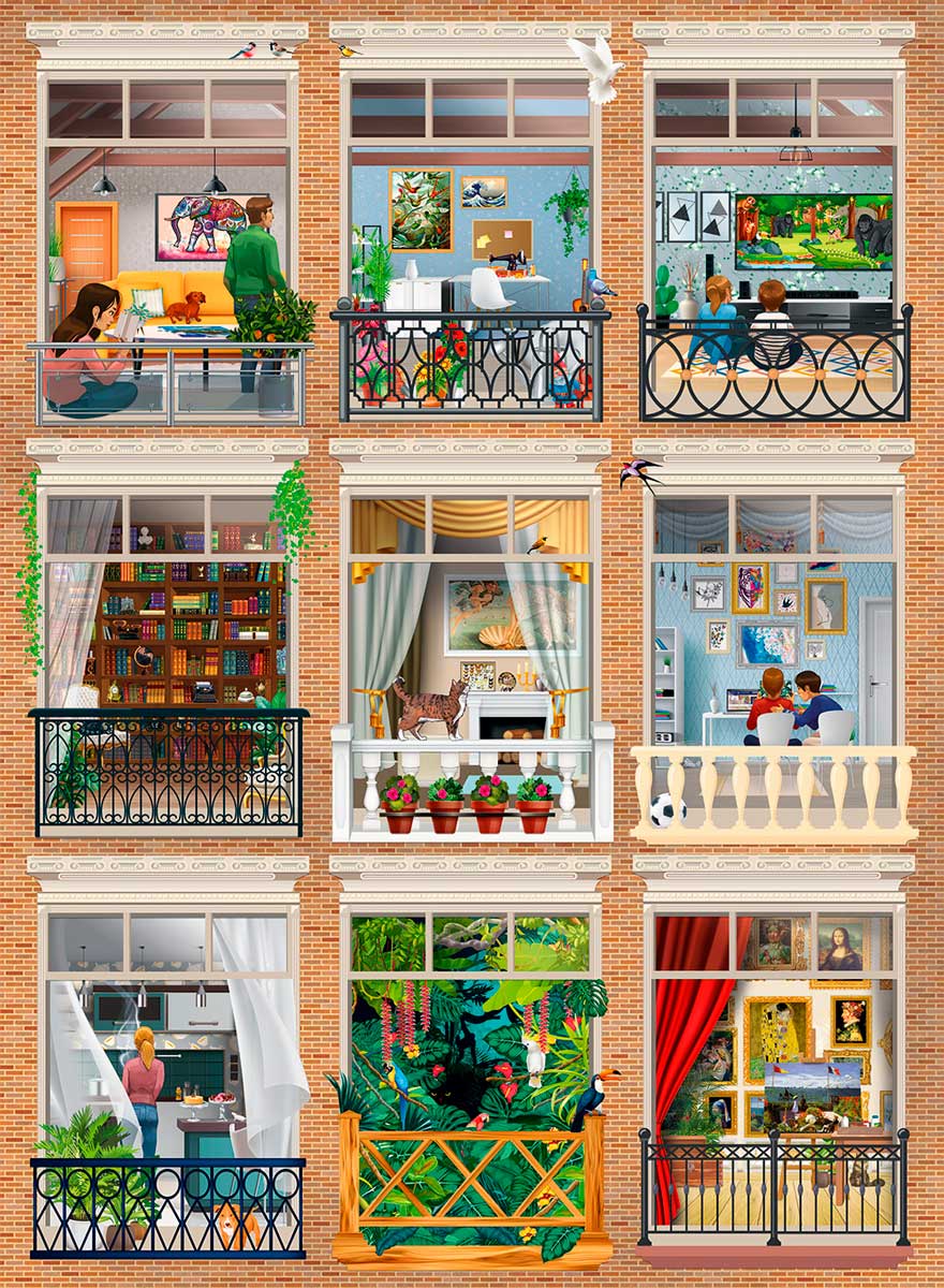 Puzzle Grafika Dentro da Casa de 3000 Peças