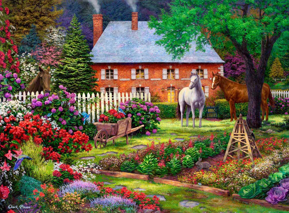 Puzzle Grafika O Doce Jardim de 2000 Peças