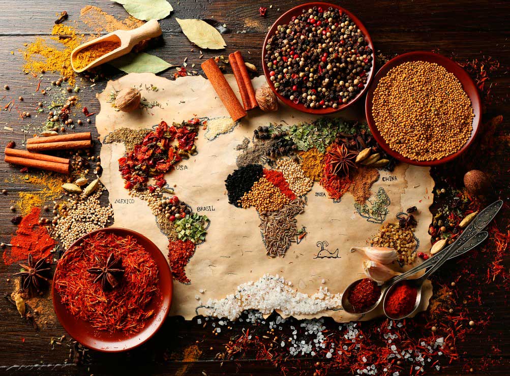 Puzzle Grafika World Map em Spices 2000 Peças