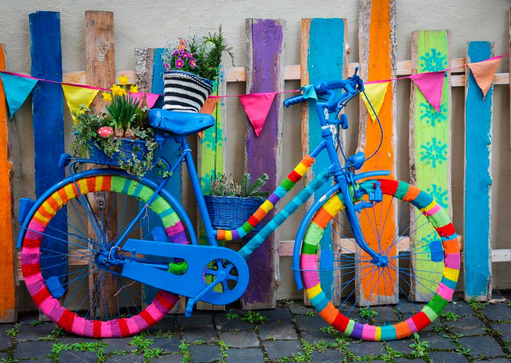 Puzzle Grafika Minha Linda Bicicleta Colorida 1500 Peças