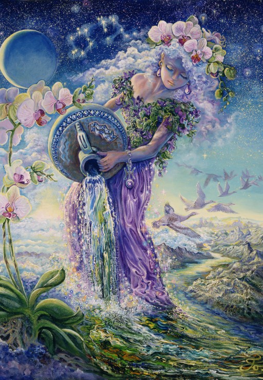 Puzzle Grafika Signo do Zodíaco  Aquário de 1000 Peças