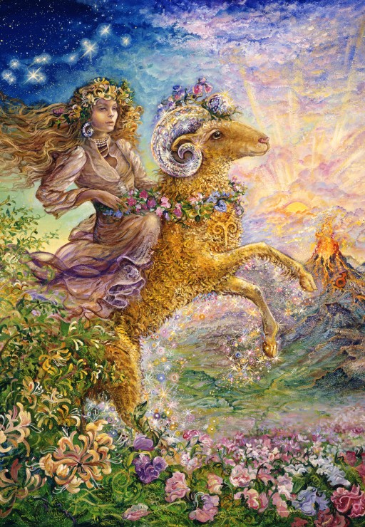 Puzzle Grafika Signo do Zodíaco Áries de 1000 Peças