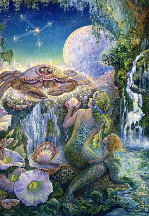 Puzzle Grafika Signo do Zodíaco Câncer de 1000 Peças