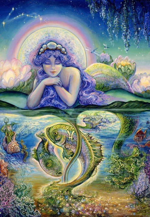 Puzzle Grafika Signo do Zodíaco Peixes de 1000 Peças