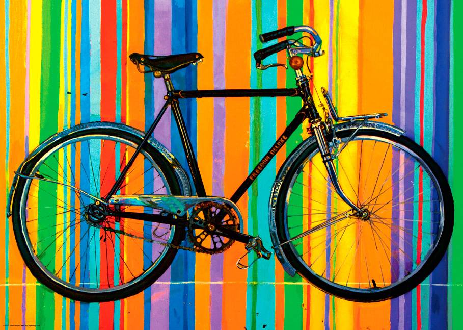 Puzzle pop art de bicicleta heye 1000 peças