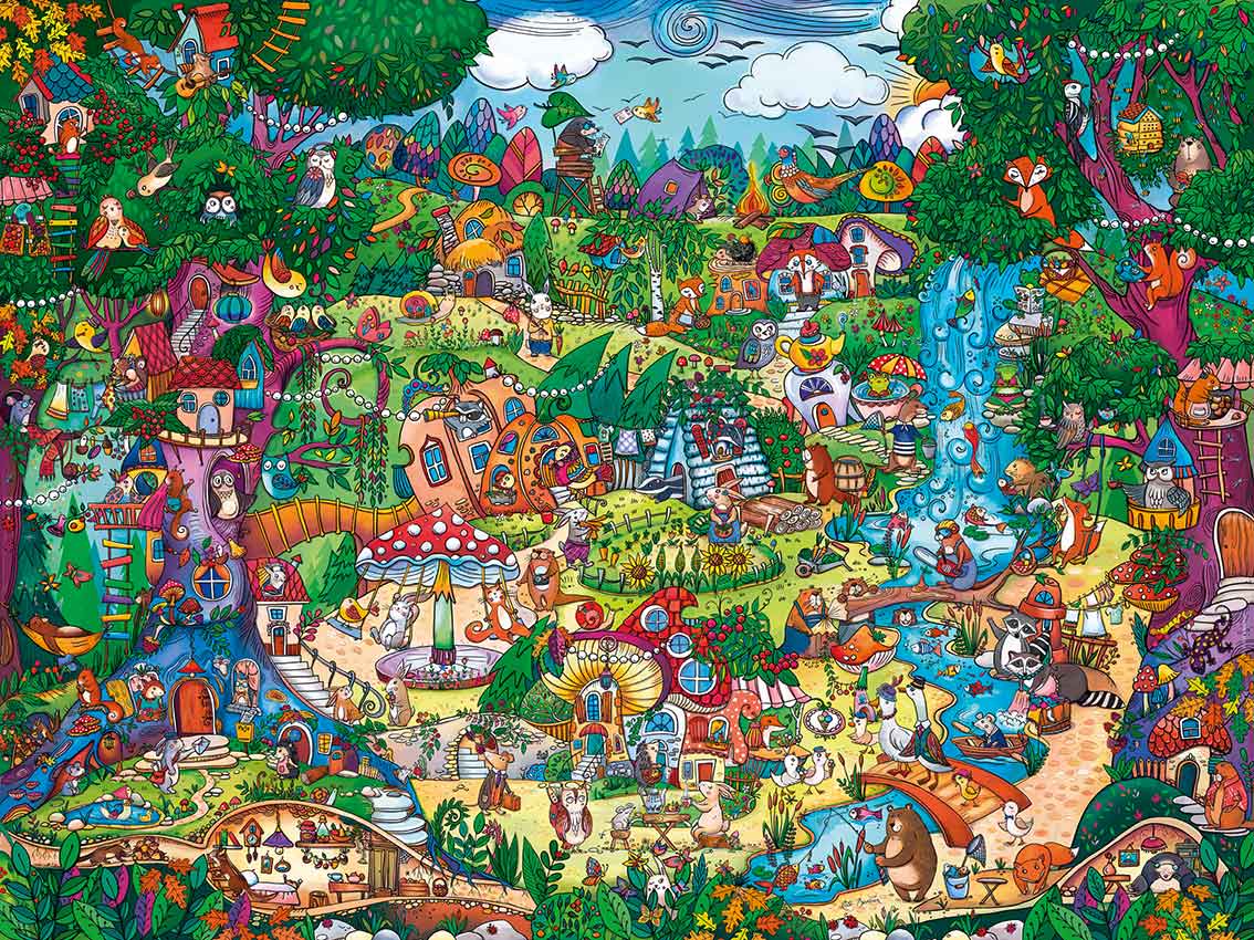 Puzzle Heye Forest com vida 1500 peças