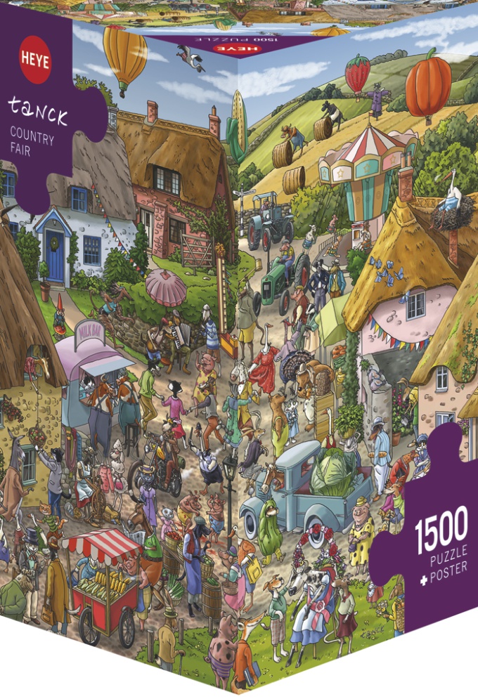 Puzzle Heye State Fair Caixa Triangular de 1500 Pzs