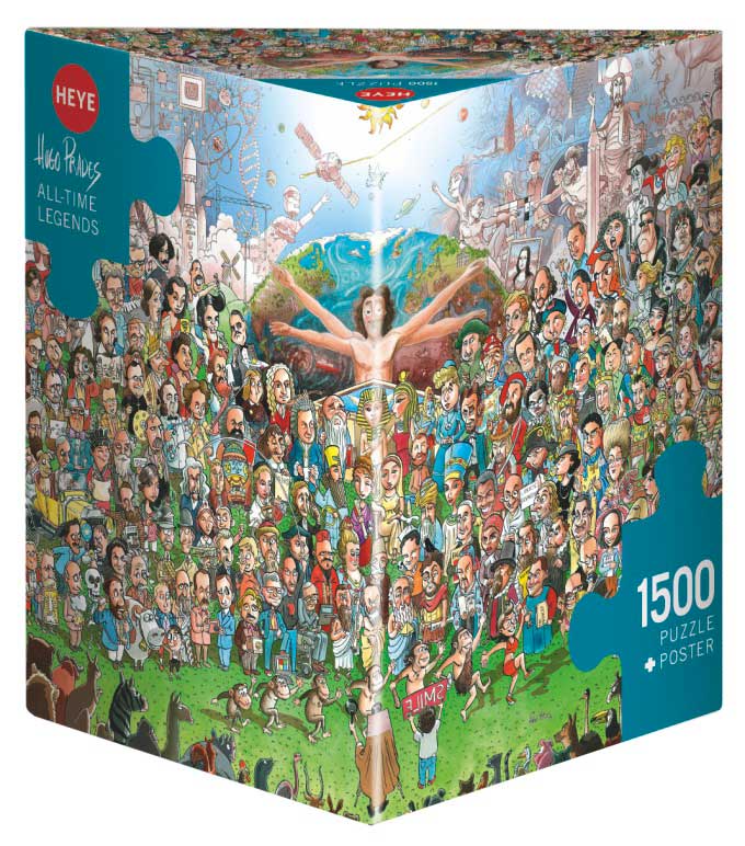 Puzzle Heye Lendas de Todos os Tempos, Caixa Triangular 1500P