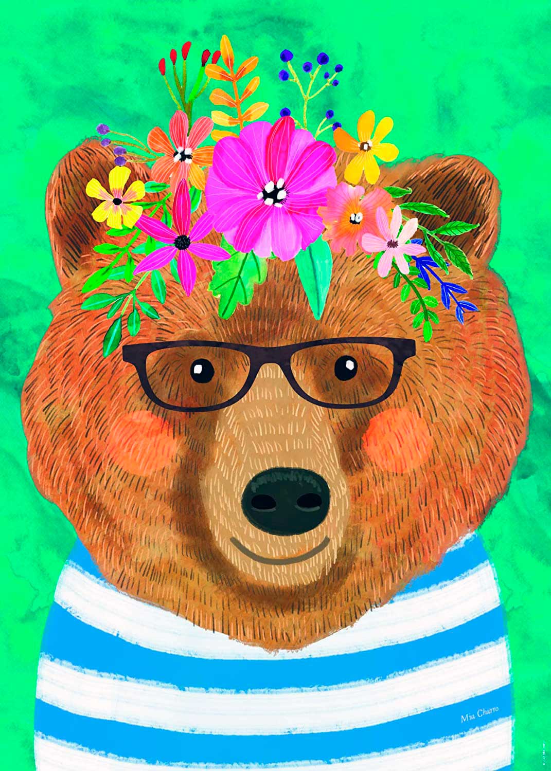 Puzzle de 1000 peças do urso florido Heye