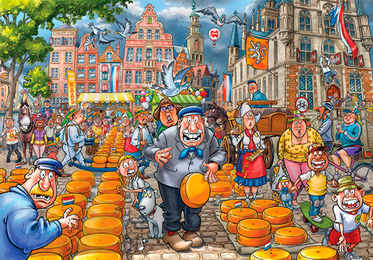 Puzzle Jumbo Original The Cheese Market 1000 Peças