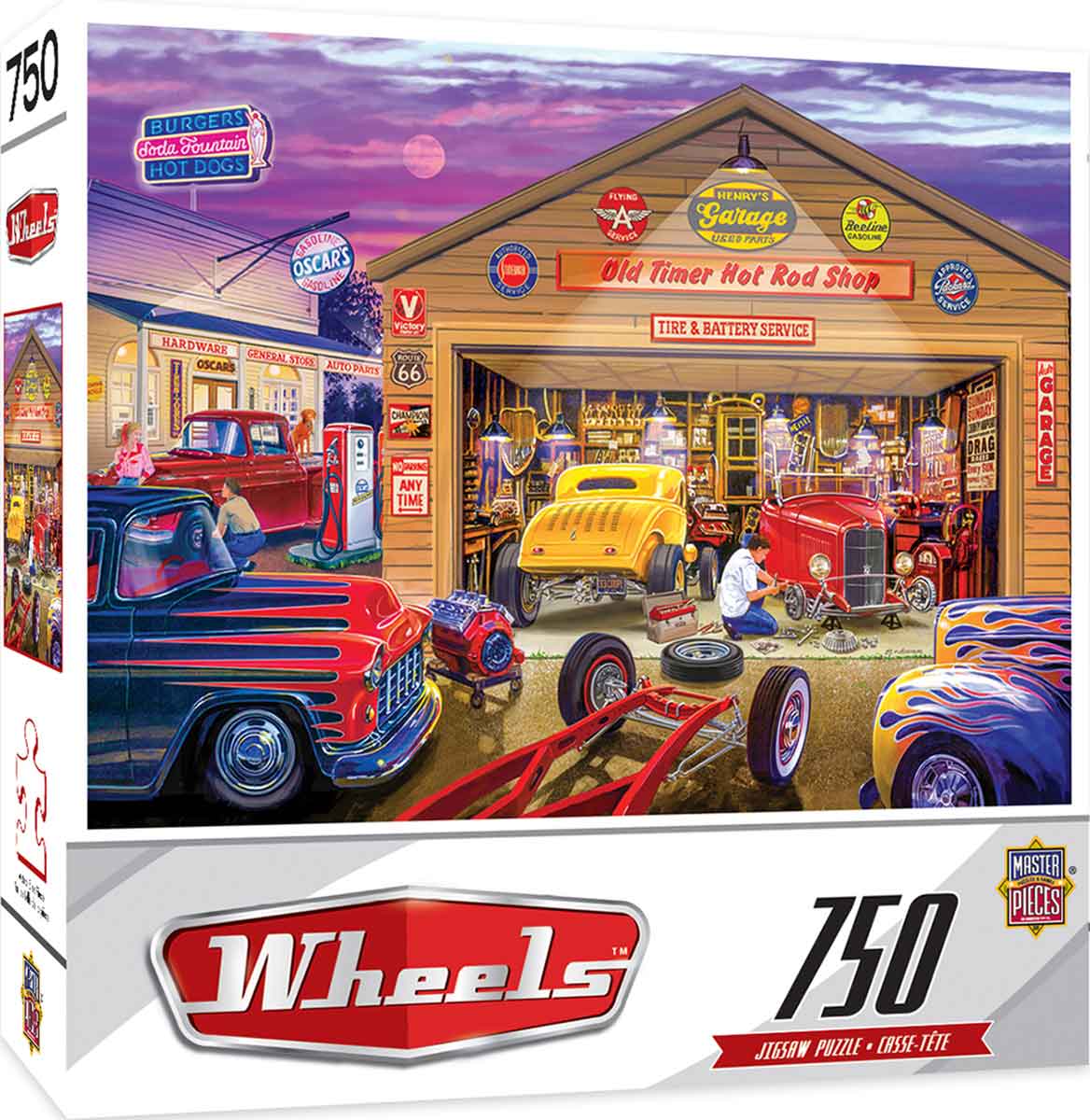 Puzzle Garagem vintage, 1 000 peças