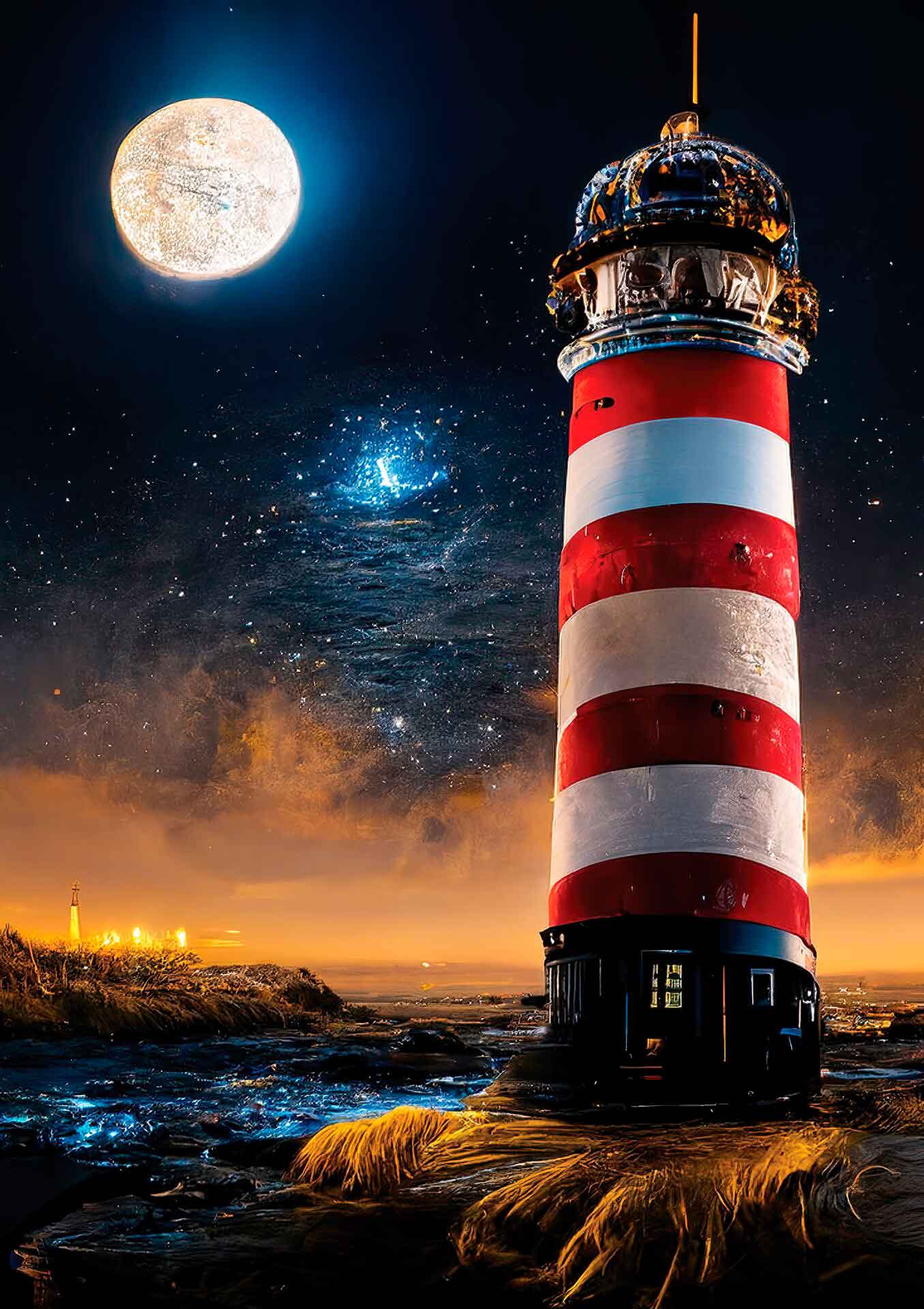 Puzzle Neon Art Puzzle O Farol das Estrelas de 1000 Pçs