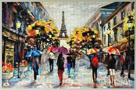 Puzzle Ruas Nova Eiffel 1000 Peças