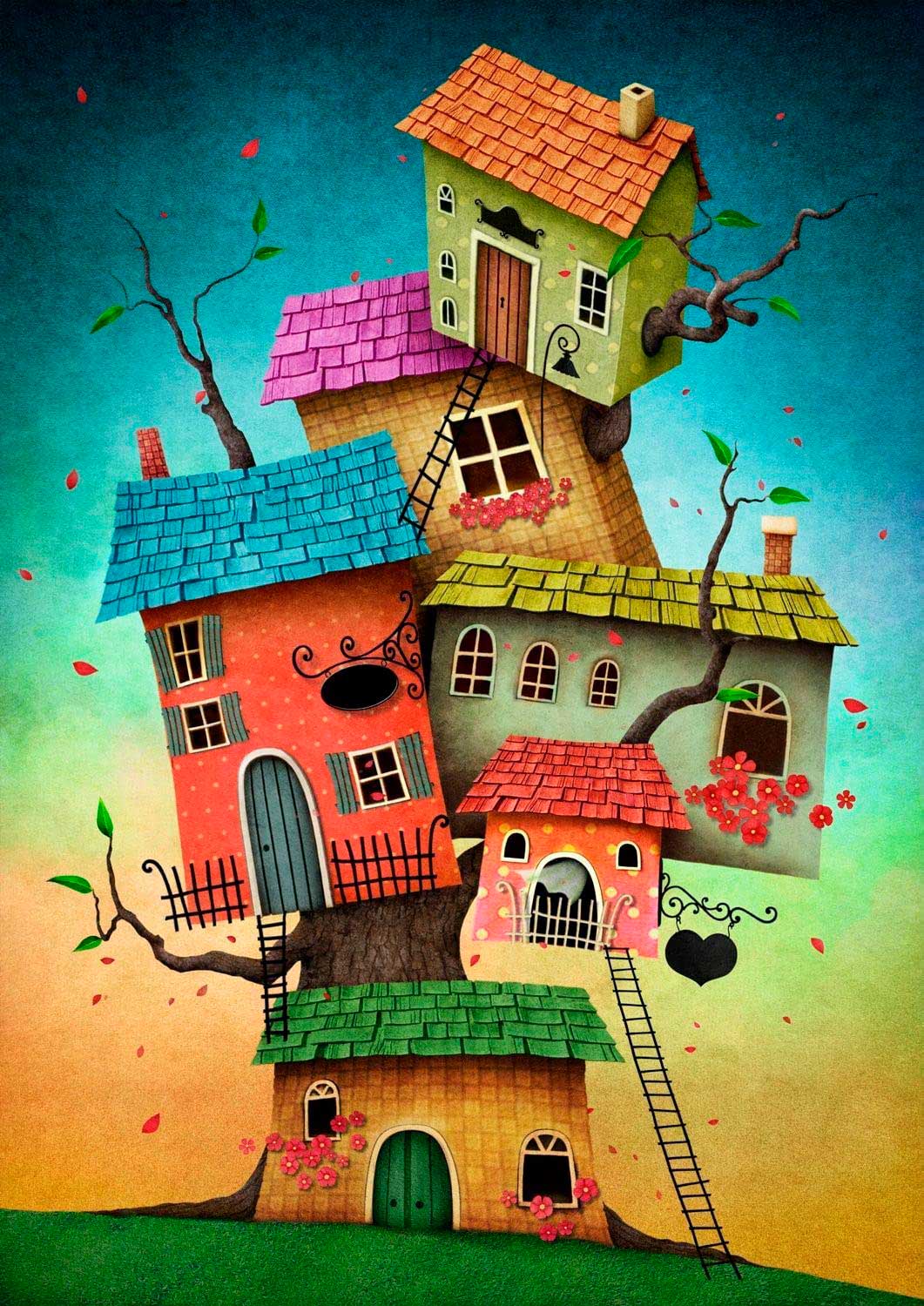 Puzzle Nova Casas Fantásticas 1000 Peças