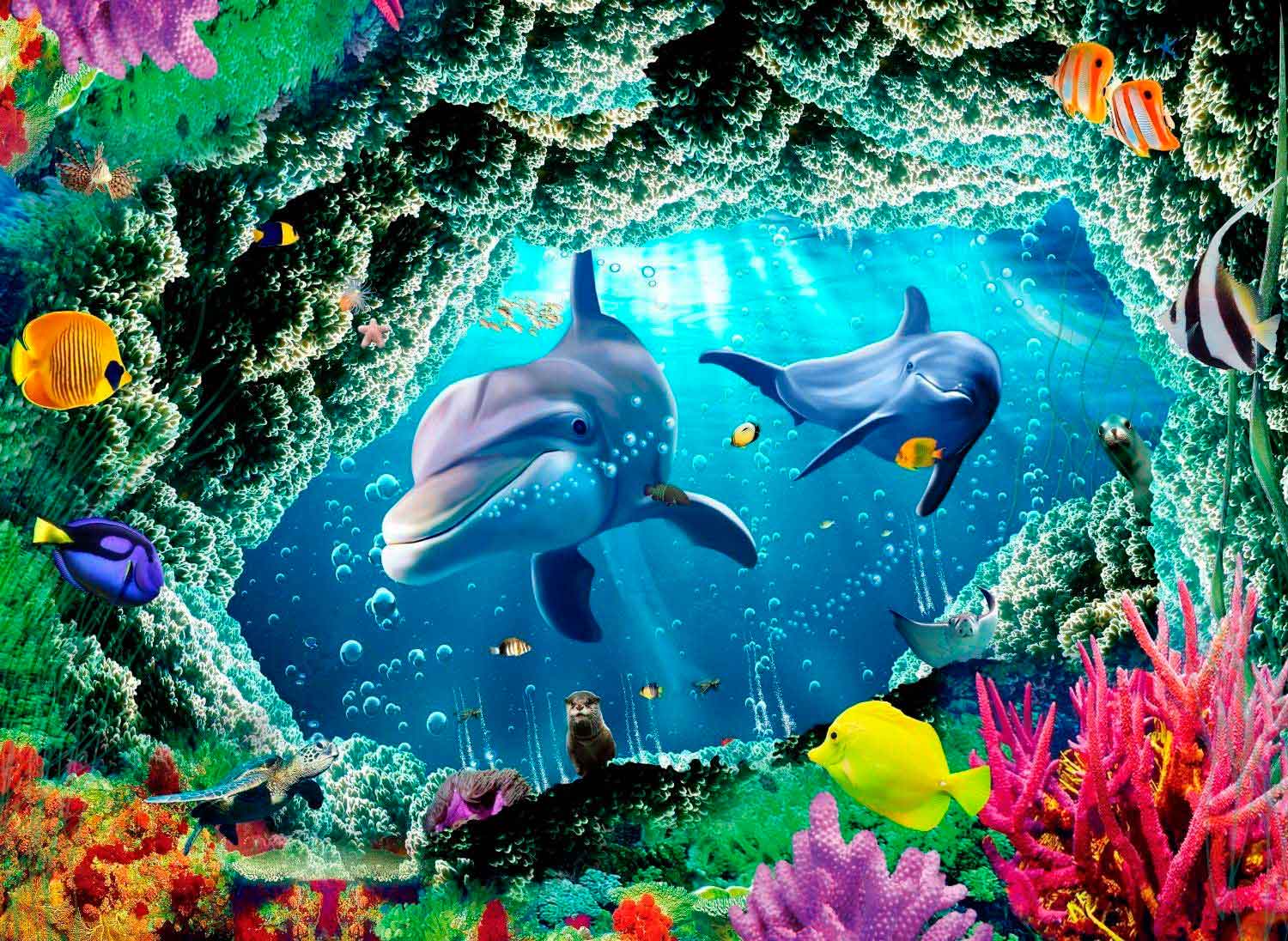 Puzzle Nova Entre Recifes de Coral 1000 Peças