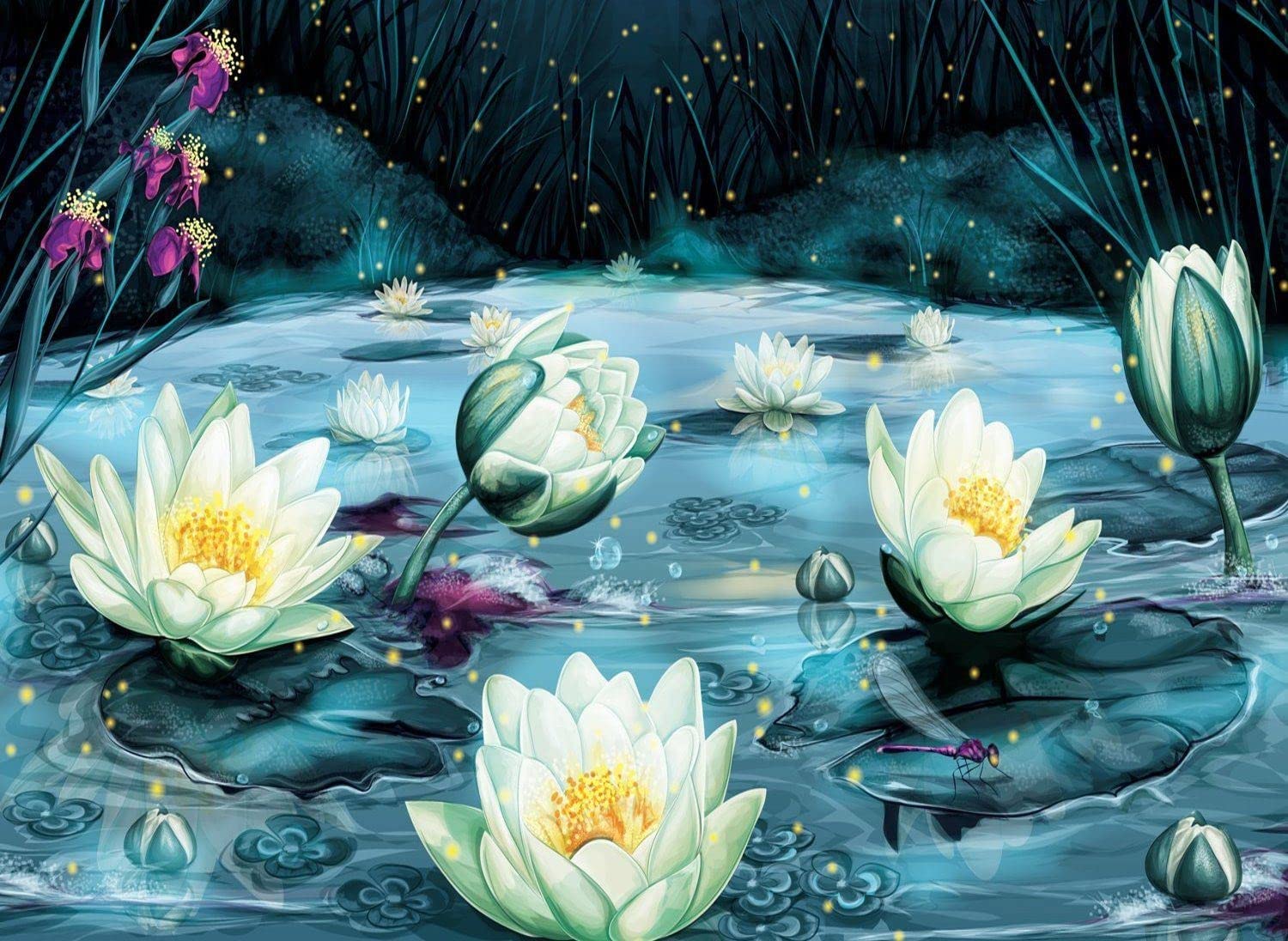 Puzzle Nova Flores de Lótus 1000 Peças
