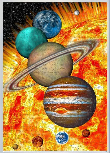 Puzzle vertical de 1000 peças Nova Solar System