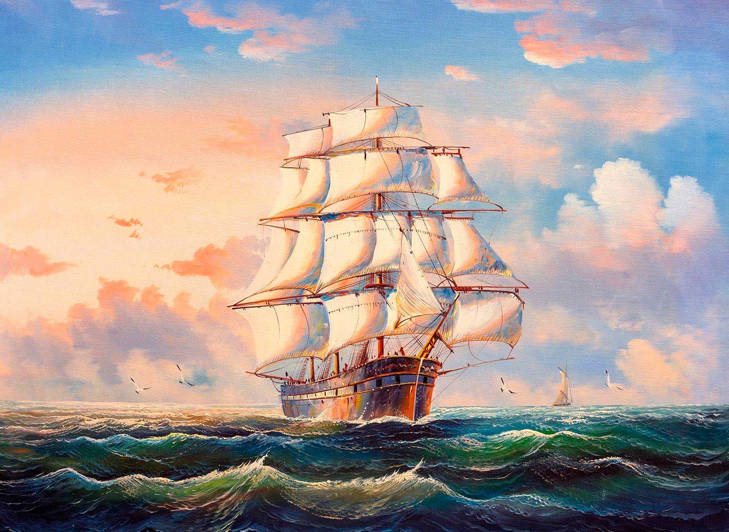 Puzzle Nova Navegando nas Águas Turbulentas de 1000 Peças
