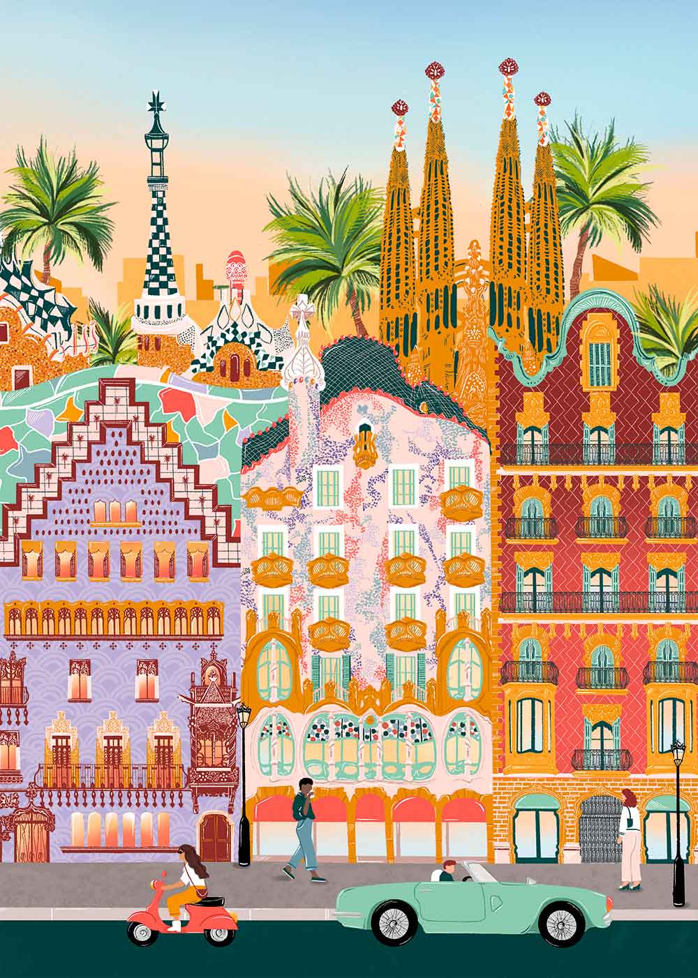 Puzzle Pieces and Peace Barcelona de 1000 peças