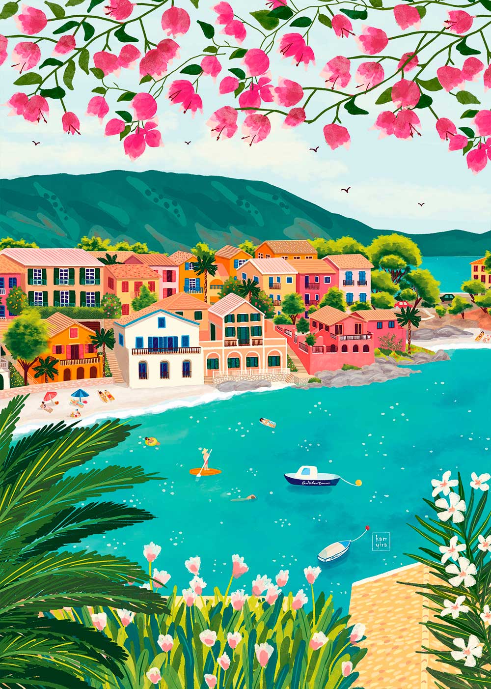 Puzzle Pieces and Peace Cefalonia, Grecia de 1000 Pçs