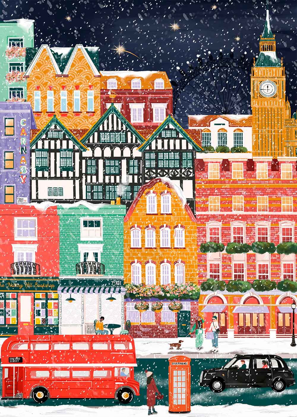 Puzzle Pieces and Peace Londres no Natal 1000 peças