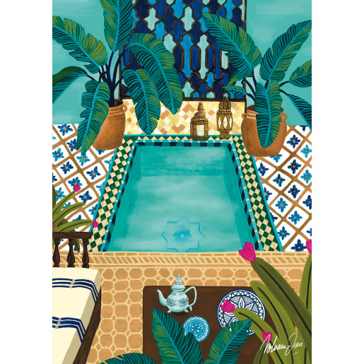 Puzzle Pieces and Peace Riad Azul de 1000 peças