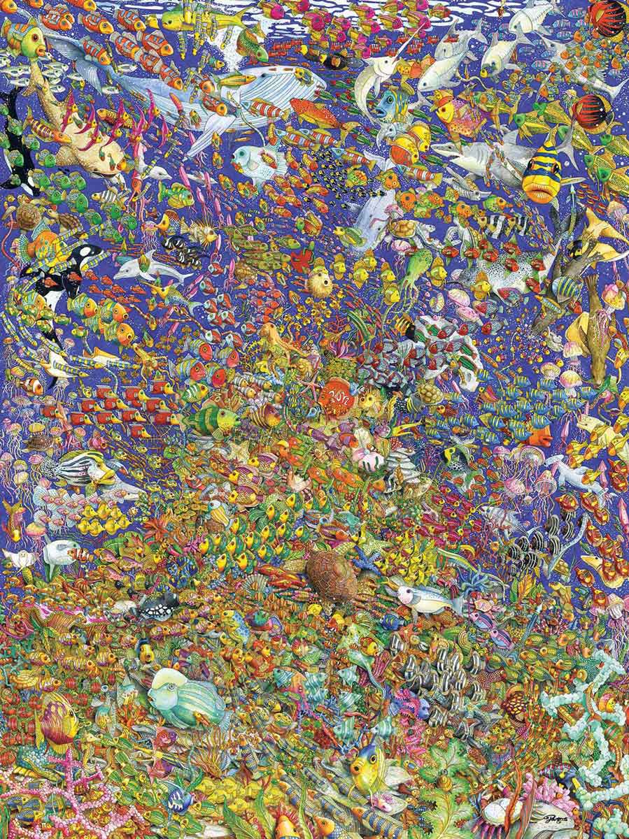 Puzzle Ravensburger Arco-íris de Peixes de 1500 peças