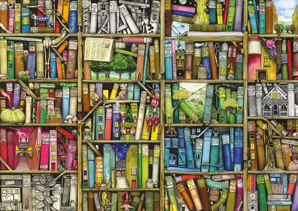 Puzzle da Biblioteca Mágica Ravensburger I 1000 peças