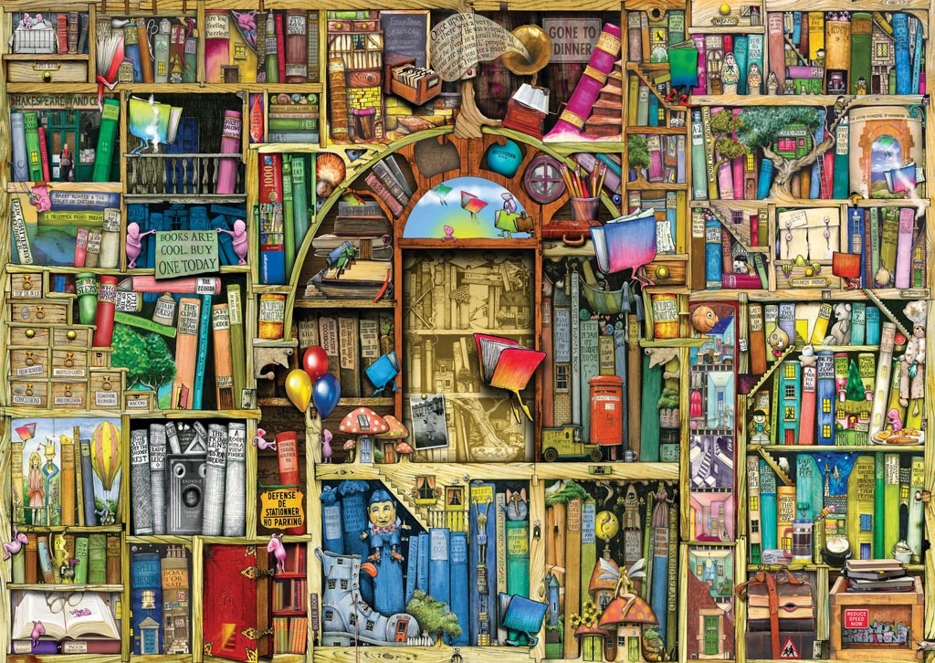 Puzzle Ravensburger Magic Library II 1000 peças