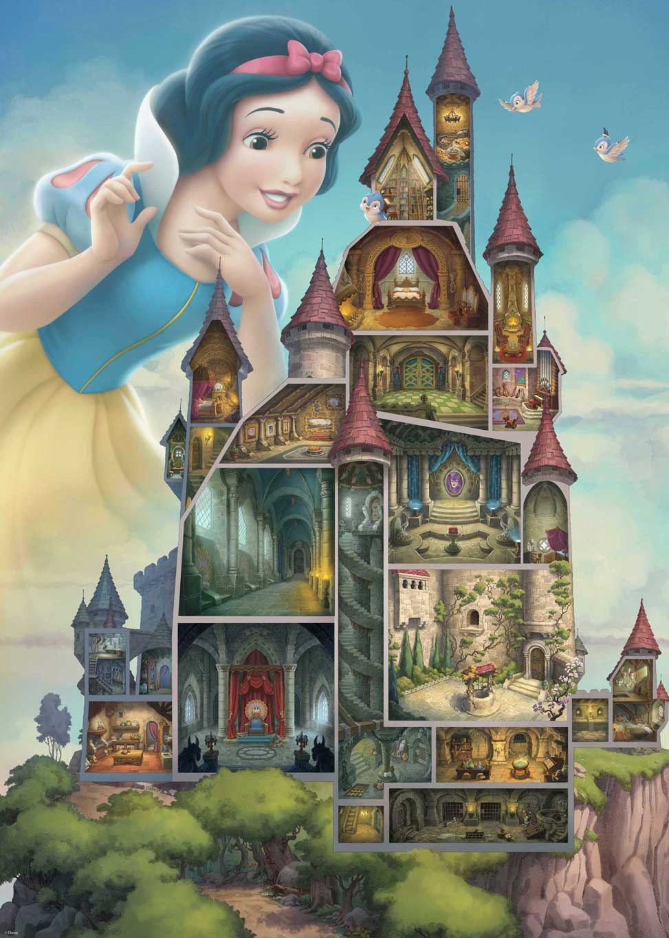 Puzzle Ravensburger Castelos da Disney: Branca de Neve de 1000 P