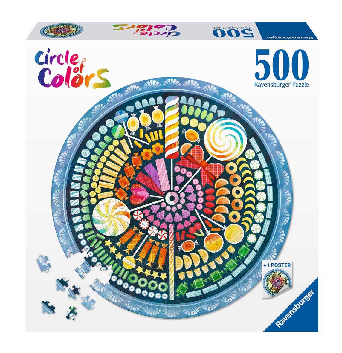 Puzzle Ravensburger Circular Doces de 500 peças
