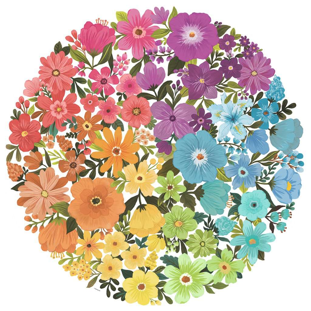 Puzzle Ravensburger Circular Flores de 500 peças