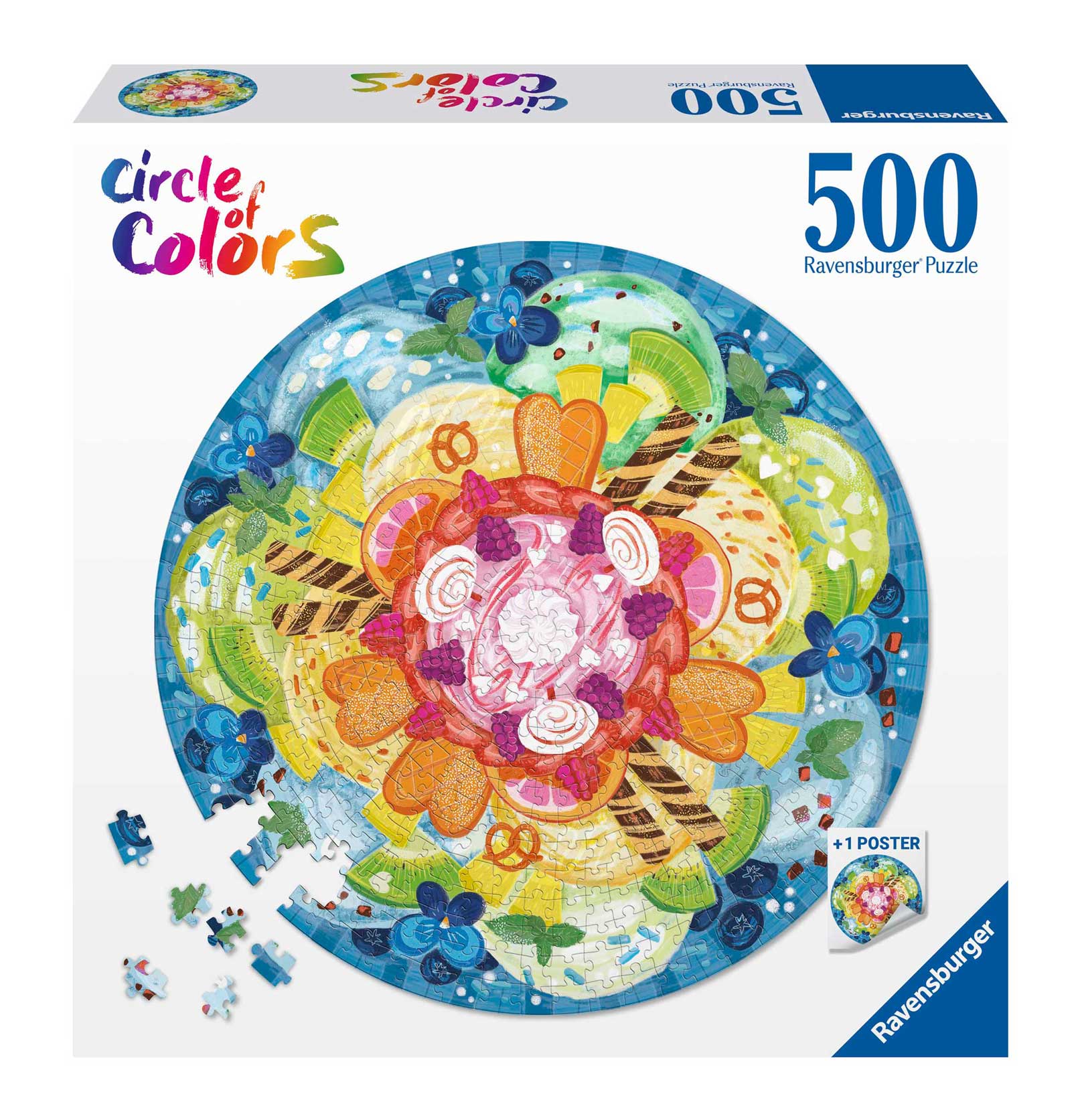 Puzzle Ravensburger Circular Sorvete de 500 peças