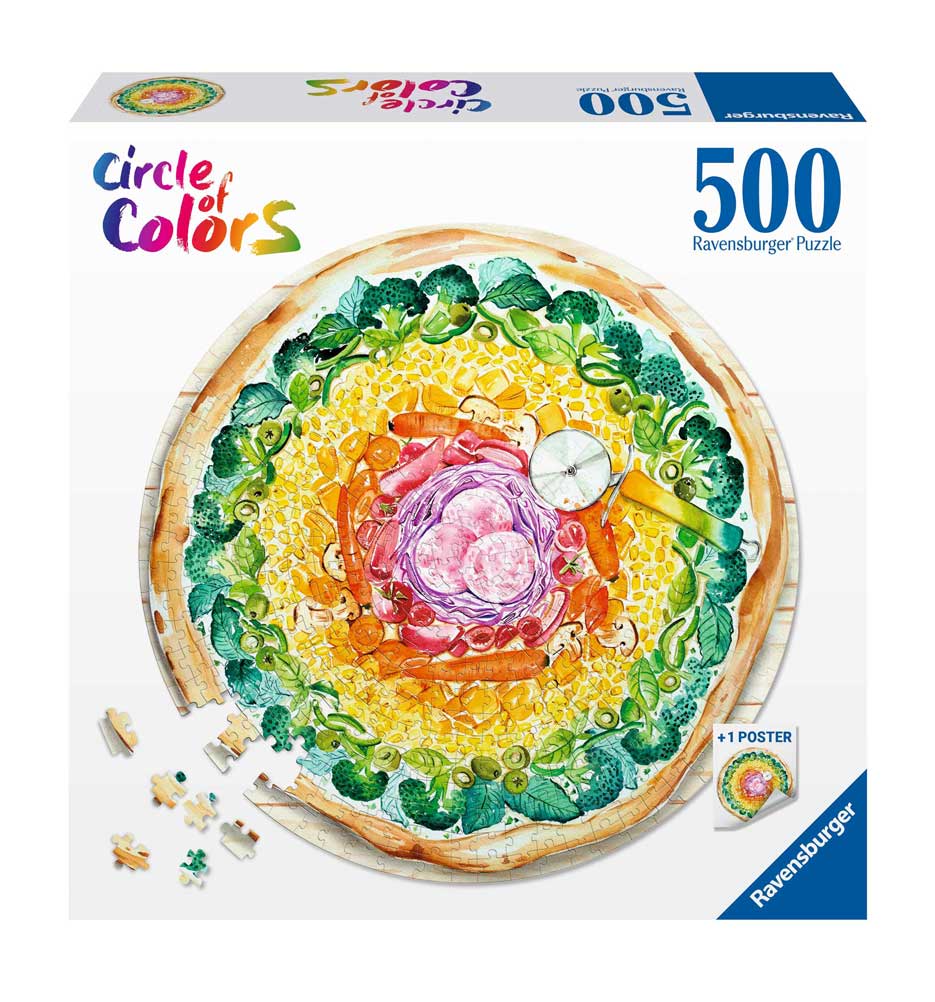 Puzzle Ravensburger Circular Pizza de 500 peças