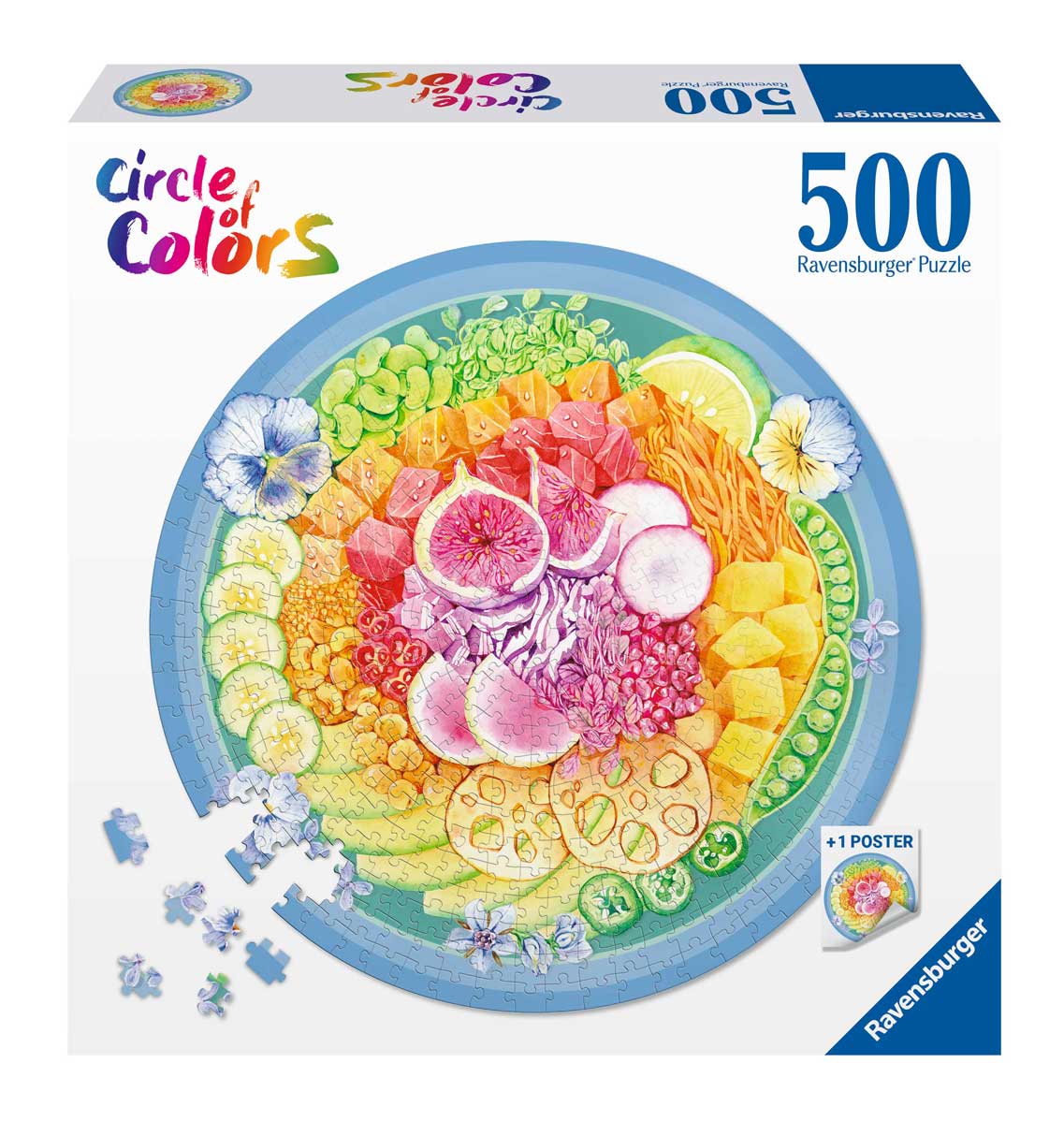 Puzzle Ravensburger Circular Poke Bowl de 500 peças