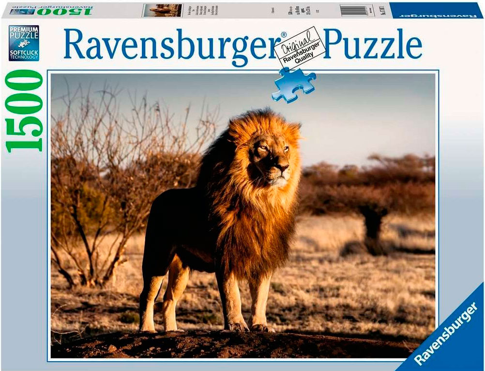 Puzzle Ravensburger O Leão o Rei dos Animais de 1500 peças