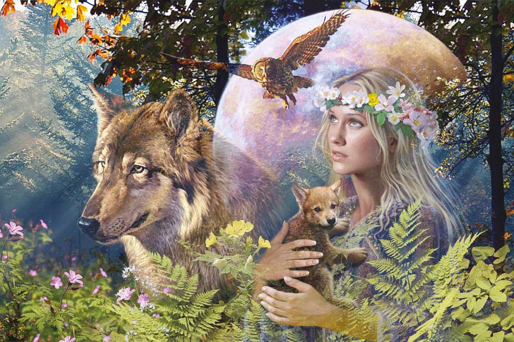 Puzzle Ravensburger A Garota e o Lobo 3000 Peças