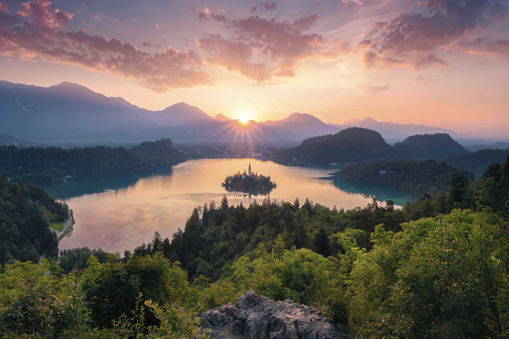 Puzzle Ravensburger Lago Bled, Eslovênia de 3000 Pçs