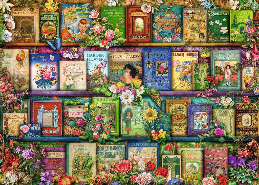 Puzzle Ravensburger Livros da Jardinagem de 1000 peças