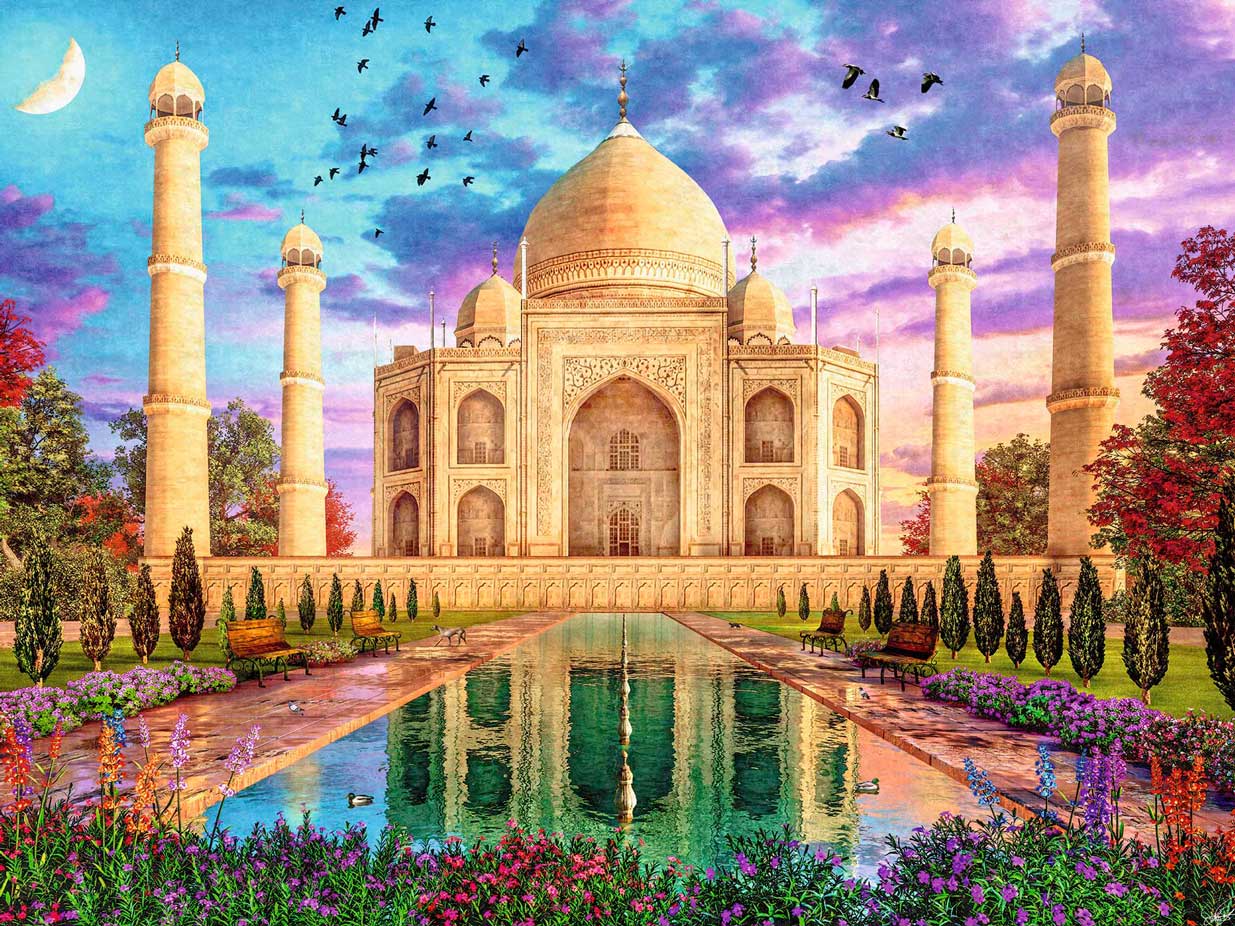 Puzzle Ravensburger Majestoso Taj Mahal de 1500 peças