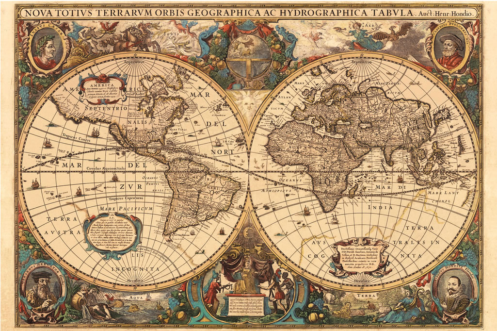 Puzzle de mapa do mundo antigo Ravensburger 5000 peças